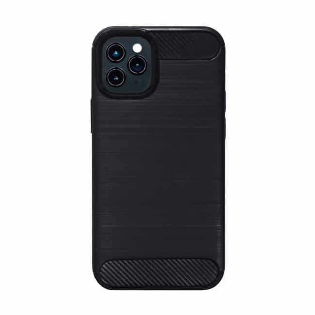 Carbon zwart telefoonhoesje iPhone 12 Pro Max