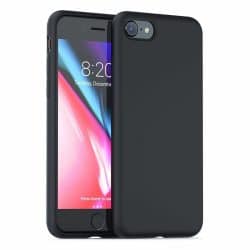 iPhone 7/8 zwart siliconen hard case hoesje