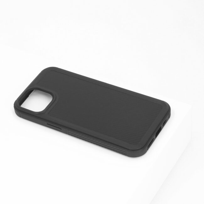 Zwart Carbon hoesje van BMAX voor de iPhone 14
