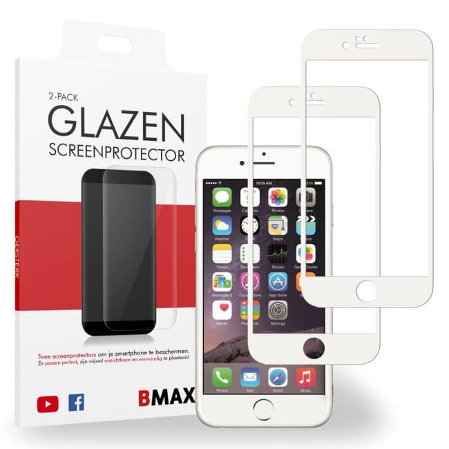 Tijdreeksen neem medicijnen bossen iPhone 6 Plus full cover Screenprotector wit | BMAX | Glazen