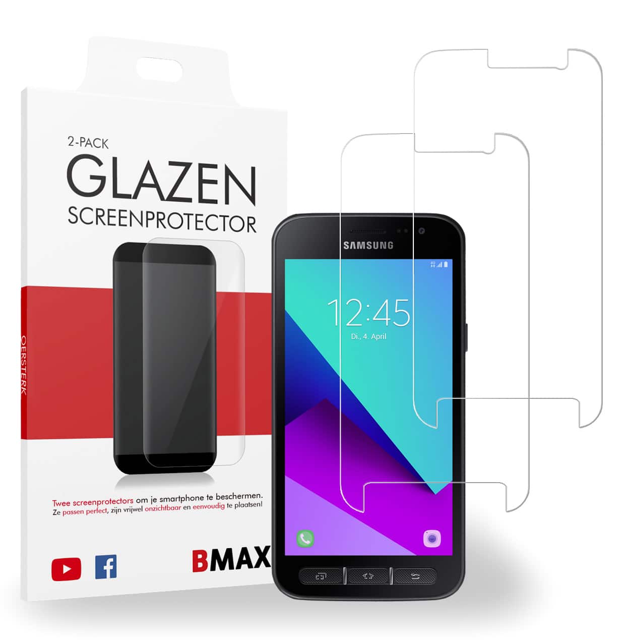 Samsung galaxy Xcover 4s glazen screenprotector