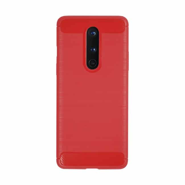 Rood carbon hoesje OnePlus 8