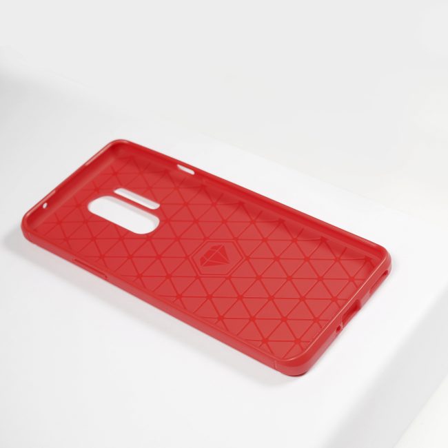 carbon hoesje rood