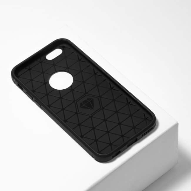 carbon zwarte telefoonhoesje iPhone 6/6s