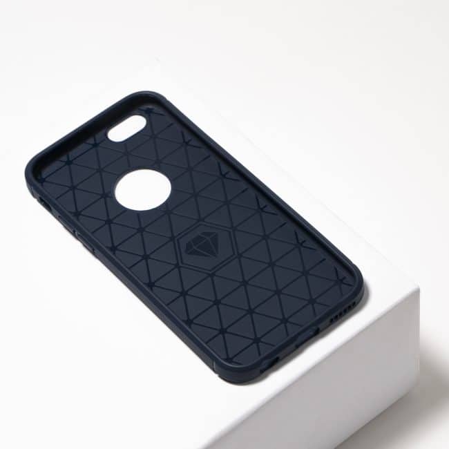 Carbon blauwe telefoonhoesje iPhone 6/6s