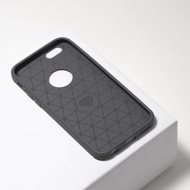 carbon grijze telefoonhoesje iPhone 6/6s