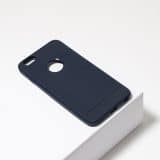 Carbon blauwe telefoonhoesje iPhone 6/6s Plus
