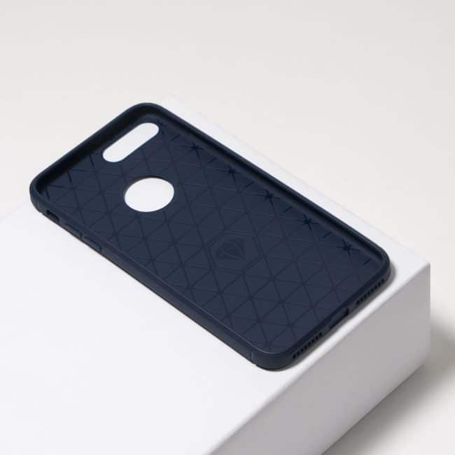 Carbon blauwe hoesje iPhone 8 Plus