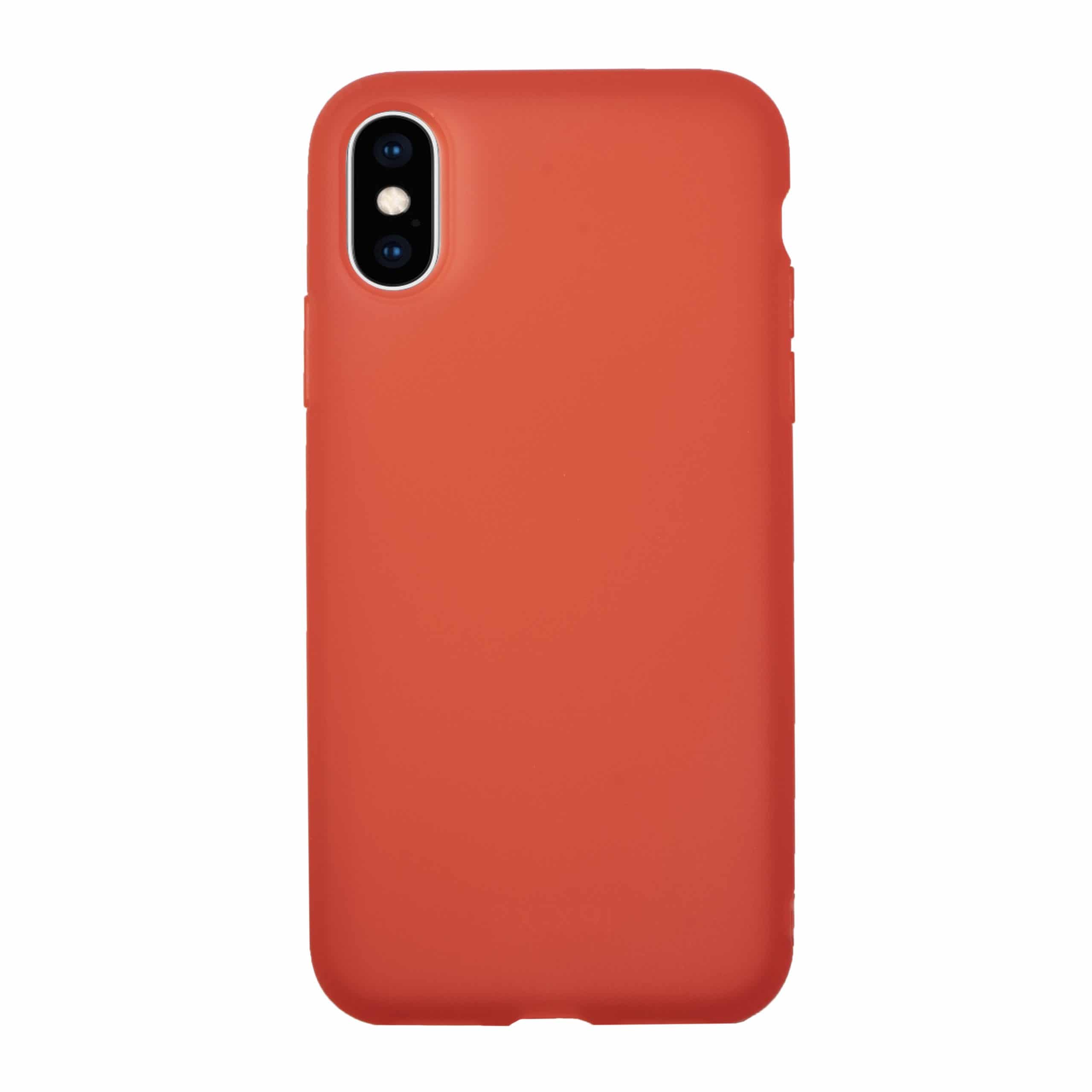 iPhone X/Xs rood soft case hoesje