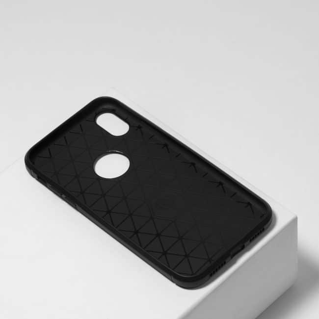Carbon zwarte hoesje iPhone Xr