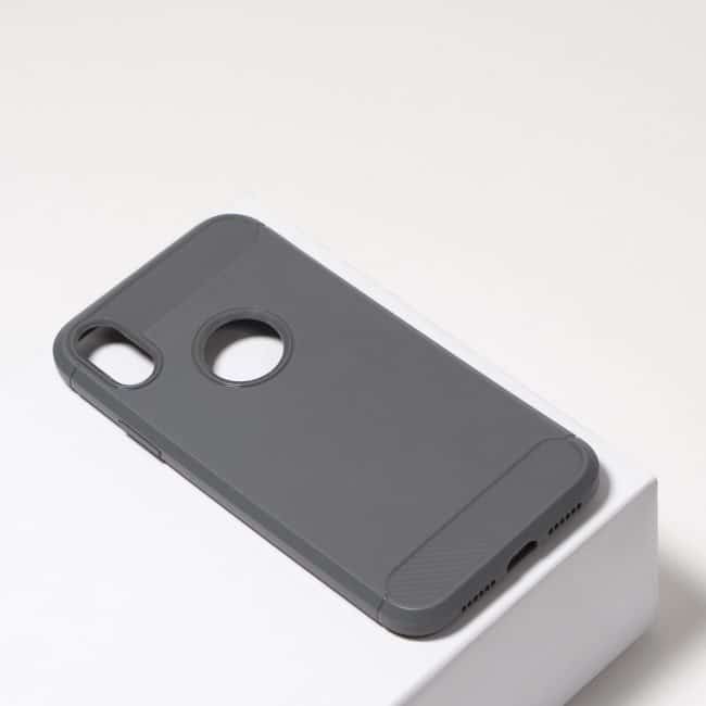 Carbon grijze hoesje iPhone Xr