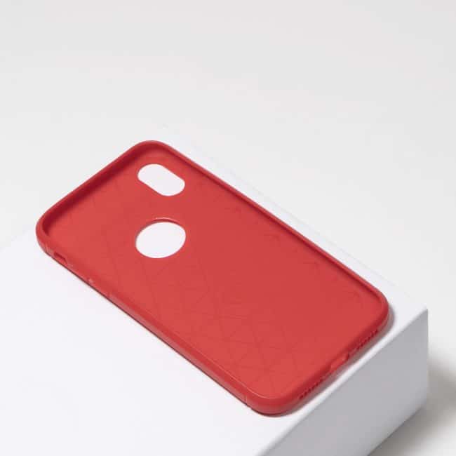 Carbon rode hoesje iPhone Xr