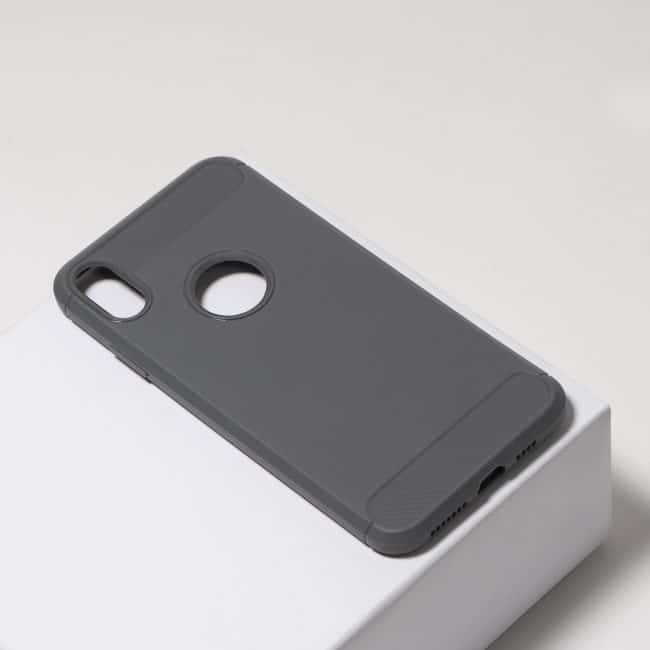 Carbon grijze hoesje iPhone Xs Max