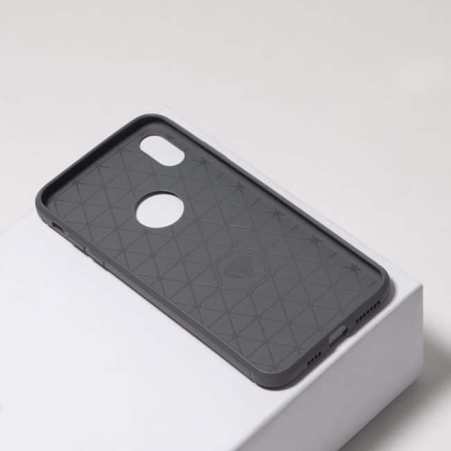 Carbon grijze hoesje iPhone Xs Max