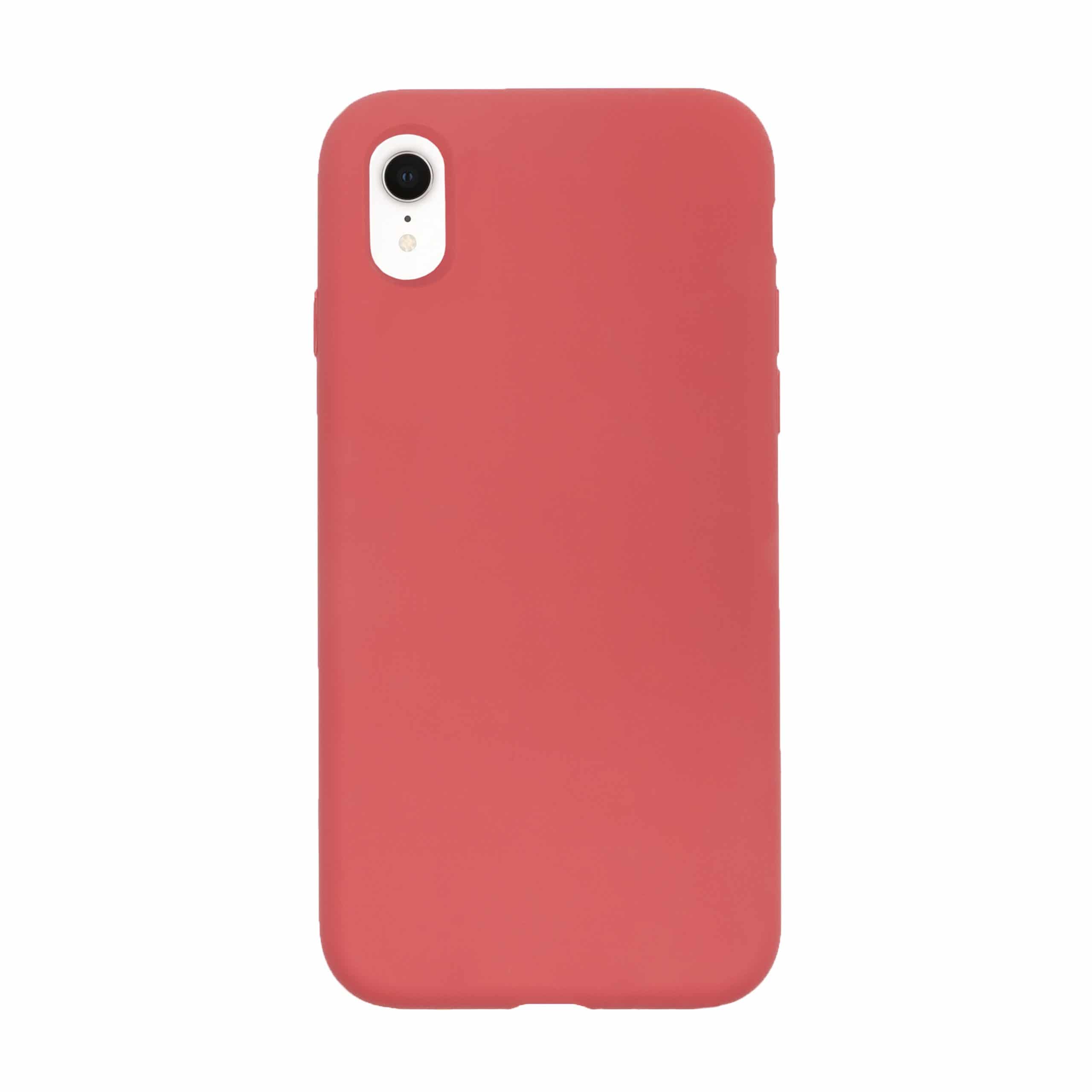 roze siliconen telefoonhoesje iPhone Xr