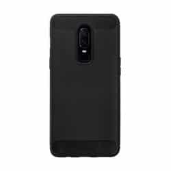 zwarte carbon telefoonhoesje OnePlus 6