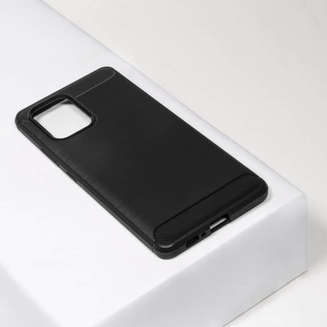 Samsung Galaxy S10 Lite carbon telefoonhoesje in het zwart