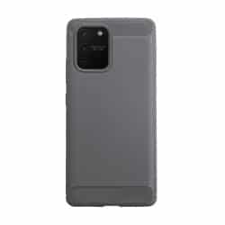 Samsung Galaxy S10 Lite carbon telefoonhoesje grijs