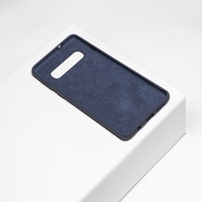 Donkerblauw siliconen telefoonhoesje Samsung Galaxy S10