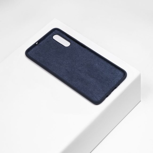 Donkerblauw siliconen telefoonhoesje Samsung Galaxy A50