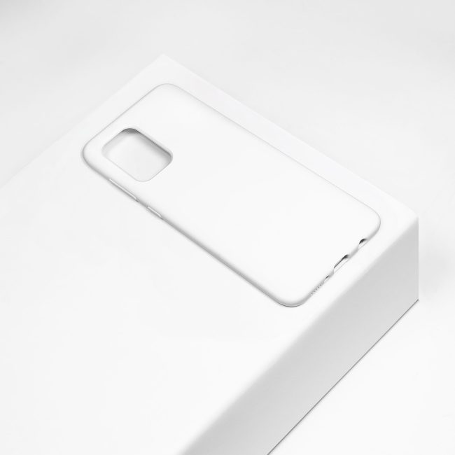 Wit siliconen telefoonhoesje Samsung Galaxy A71 | BMAX