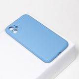 lichtblauw siliconen telefoonhoesje iPhone 11