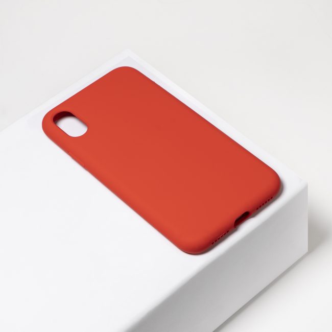 rood siliconen telefoonhoesje iPhone X/XS