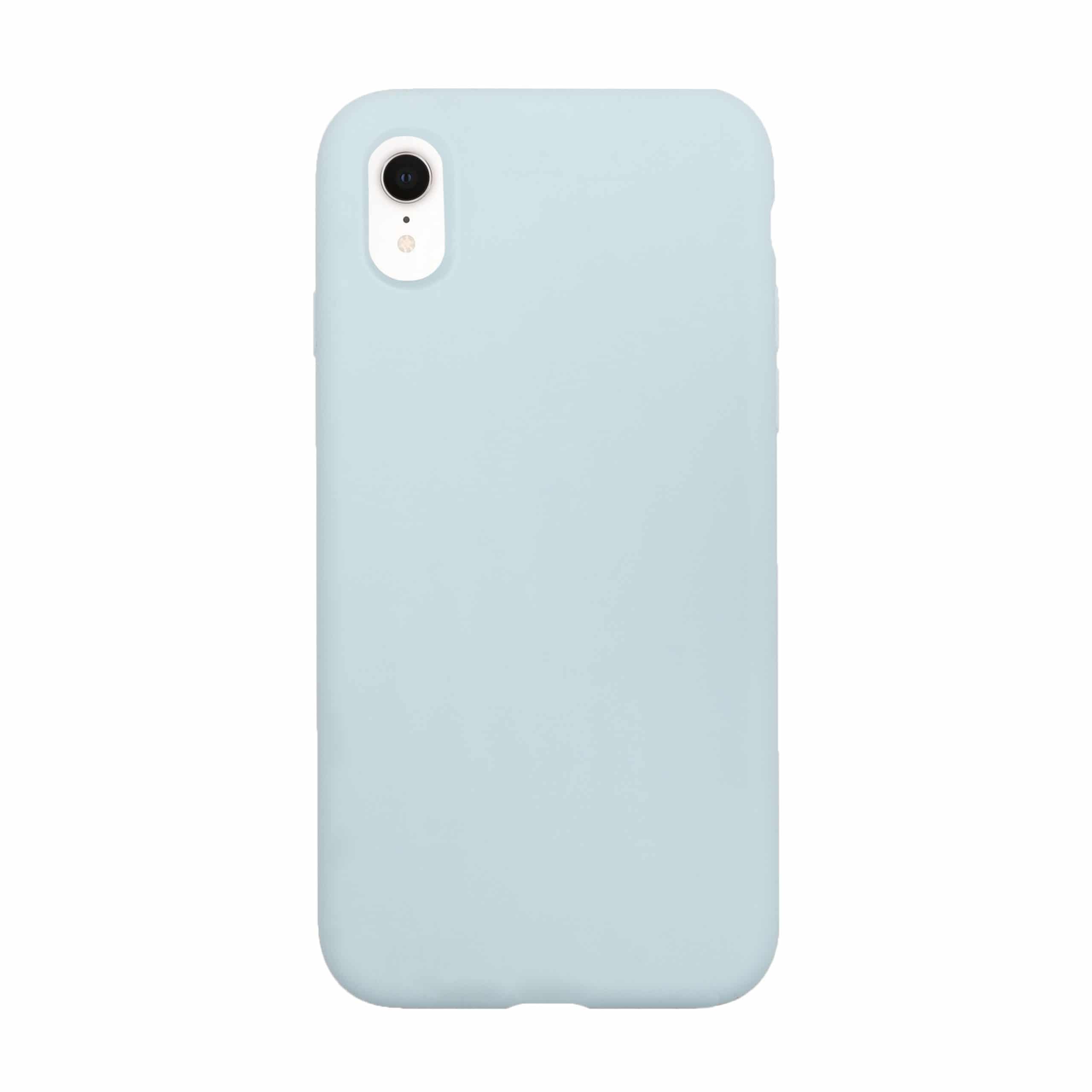 blauw siliconen telefoonhoesje iPhone Xr