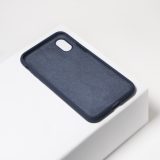 Donkerblauw siliconen telefoonhoesje iPhone Xs Max