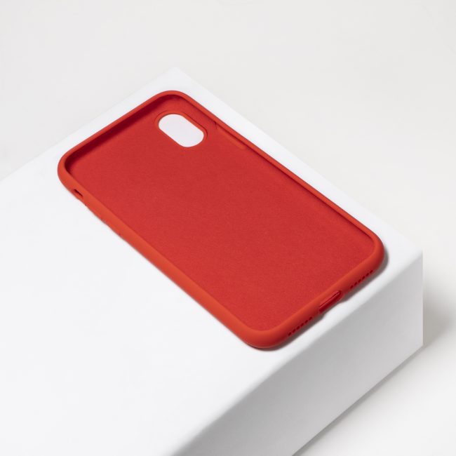 rood siliconen telefoonhoesje iPhone Xs Max