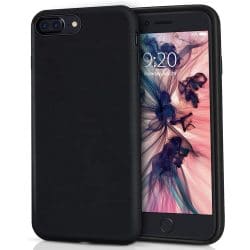 iPhone 7/8 Plus zwart siliconen hard case hoesje